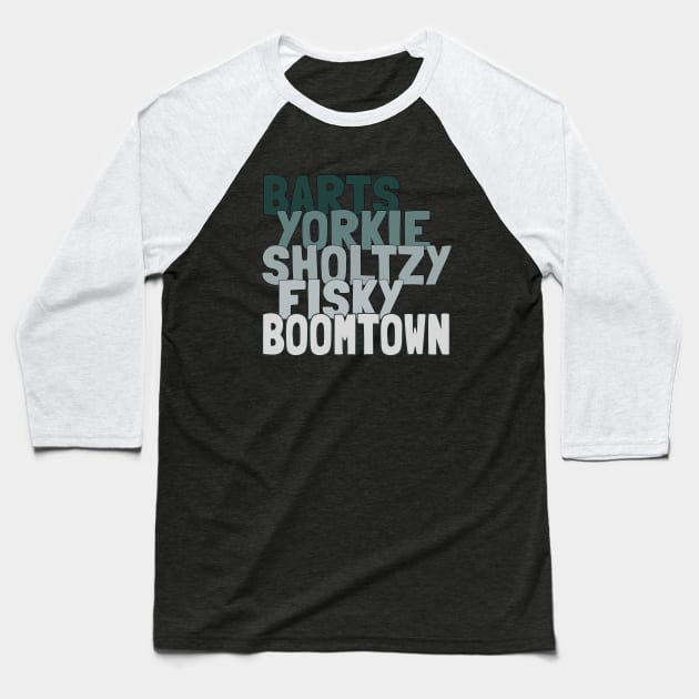 Barts yorkie sholtzy fisky boomtown Baseball T-Shirt by DisenyosDeMike